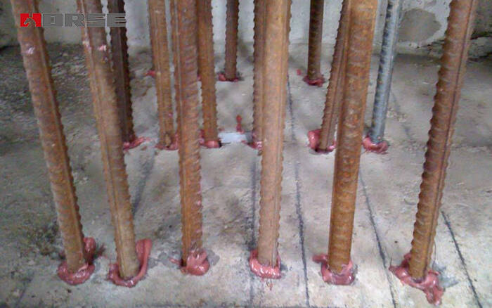 Post-installed Rebar Connections with Anchoring Adhesive