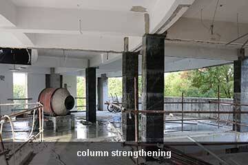 cfrp strengthening column