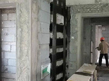 Shear Wall Reinforced With Carbon Fiber